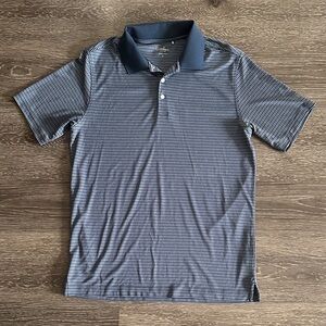 Walter Hagen Essentials Men’s Blue Striped Polo Shirt